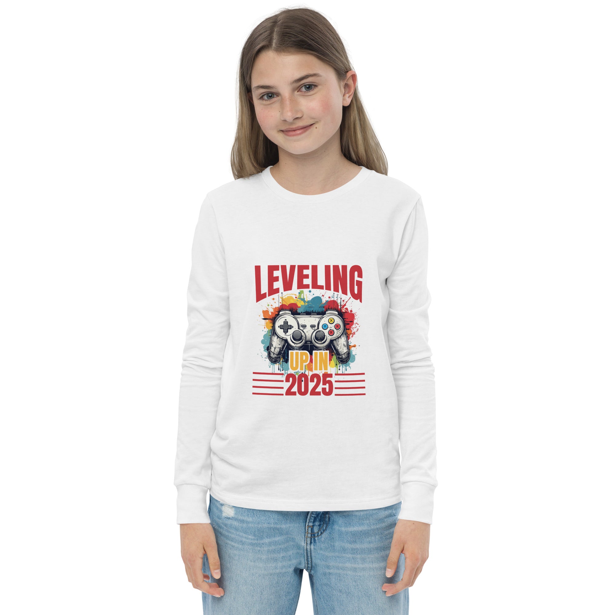 Leveling Up in 2025 Youth Long Sleeve Tee – Unequally Yoke